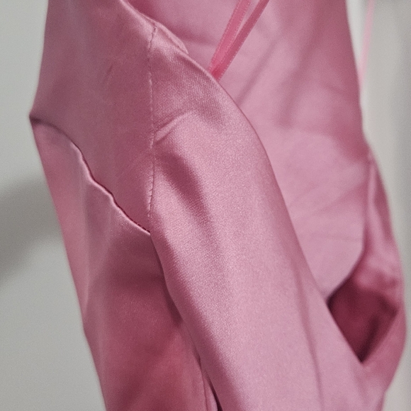 Dynamite Halter Satin Maxi Dress - XXS - Picture 7 of 16